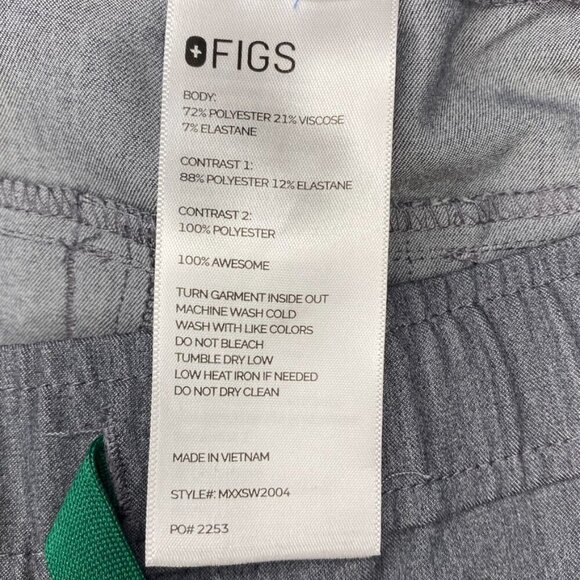 FIGS Mens Tansen Technical Collection Grey Jogger Scrub Pant Medical Nurse Sz M - Picture 7 of 9